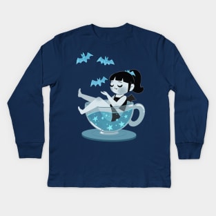 Vampire Tea Kids Long Sleeve T-Shirt